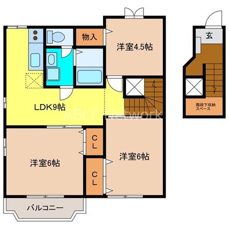 エクセレントⅡの物件間取画像